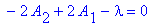 T := 6*A[2]*x^2+12*A[3]*x^3+20*A[4]*x^4+30*A[5]*x^5+2*A[1]*x+6*A[2]*x+12*A[3]*x^2+20*A[4]*x^3+30*A[5]*x^4-6*A[3]*x-12*A[4]*x^2-20*A[5]*x^3+lambda*x*A[0]+lambda*A[1]*x^2-lambda*A[1]*x+lambda*A[2]*x^3-la...