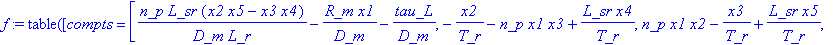 f := TABLE([compts = vector([n_p*L_sr/D_m/L_r*(x2*x...