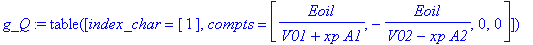g_Q := TABLE([index_char = [1], compts = vector([Eoil/(V01+xp*A1), -Eoil/(V02-xp*A2), 0, 0])])