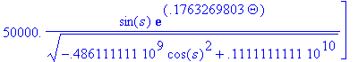 R := [2.*cos(Theta)*(sqrt(-486111111.*cos(s)^2+1111...