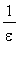 1/epsilon