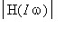 abs(H(I*omega))