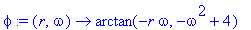 phi := proc (r, omega) options operator, arrow; arc...