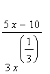 (5*x-10)/(3*x^(1/3))