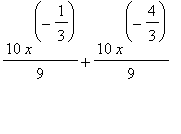 10/9*x^(-1/3)+10/9*x^(-4/3)