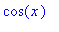 cos(x)