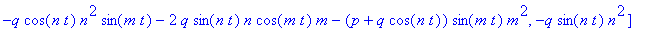 [-q*cos(n*t)*n^2*cos(m*t)+2*q*sin(n*t)*n*sin(m*t)*m...