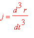 j = d^3*r/(dt^3)