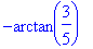 -arctan(3/5)