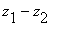 z[1]-z[2]