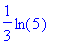 1/3*ln(5)