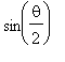 sin(theta/2)