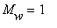 M[w] = 1