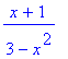 (x+1)/(3-x^2)
