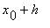x[0]+h