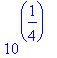10^(1/4)
