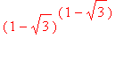 (1-sqrt(3))^(1-sqrt(3))