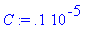 C := .1e-5
