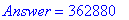 Answer = 362880