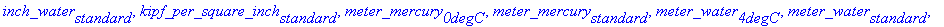 atmosphere[standard], atmosphere[technical], bar[SI...