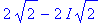 2*sqrt(2)-2*I*sqrt(2)