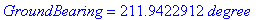 GroundBearing = 211.9422912*degree
