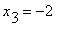 x[3] = -2