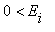 0 < E[i]