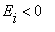 E[i] < 0