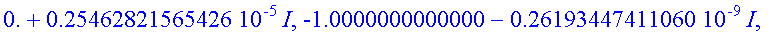 answers := [[0.+0.*I, 1.0000000000000-0.*I, 0.-0.*I...
