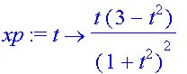 xp := proc (t) options operator, arrow; t*(3-t^2)/(...