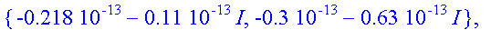 residuals := [{.10e-12+.14e-12*I, -.24e-12-.17e-12*...