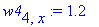w4[4,x] := 1.2