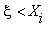 xi < X[i]