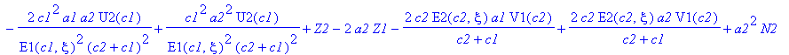 S := Z3-2*a1*Z4+2/E1(c1,xi)/(c2+c1)*c1*a1*U3(c1)-2/E1(c1,xi)/(c2+c1)*c1*a2*U3(c1)+a1^2*N1-2/E1(c1,xi)/(c2+c1)*c1*a1^2*U1(c1)+2/E1(c1,xi)/(c2+c1)*c1*a2*a1*U1(c1)+1/E1(c1,xi)^2/(c2+c1)^2*c1^2*a1^2*U2(c1)...
