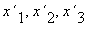 `x`[1], `x`[2], `x`[3]