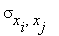 sigma[x[i],x[j]]