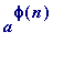 a^phi(n)
