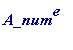 A_num^e