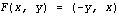 F(x, y) = (-y, x)
