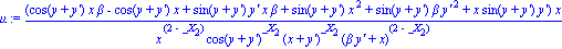 mu := (cos(y+`y'`)*x*beta-cos(y+`y'`)*x+sin(y+`y'`)*`y'`*x*beta+sin(y+`y'`)*x^2+sin(y+`y'`)*beta*`y'`^2+x*sin(y+`y'`)*`y'`)*x/(x^(2-_X[2])*cos(y+`y'`)^_X[2]*(x+`y'`)^_X[2]*(beta*`y'`+x)^(2-_X[2]))