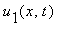 u[1](x,t)