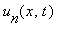 u[n](x,t)