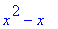 x^2-x