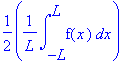 1/2*1/L*int(f(x),x = -L .. L)