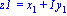 `z1 ` = x[1]+I*y[1]