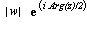 abs(w)*exp(i*`Arg(z)/2`)