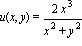 u(x, y) = 2*x^3/(x^2+y^2)