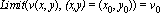 Limit(v(x, y), `(x,y)` = (x[0], y[0])) = v[0]