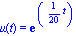 mu(t) = exp(1/20*t)